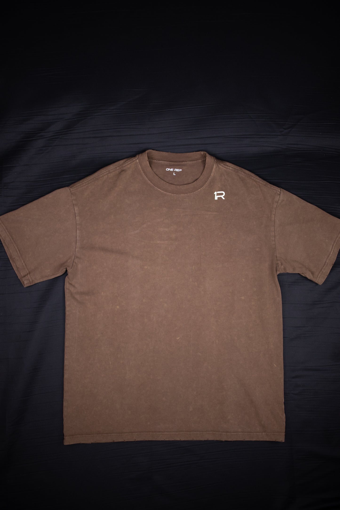 Brown Washed Oversized Tee