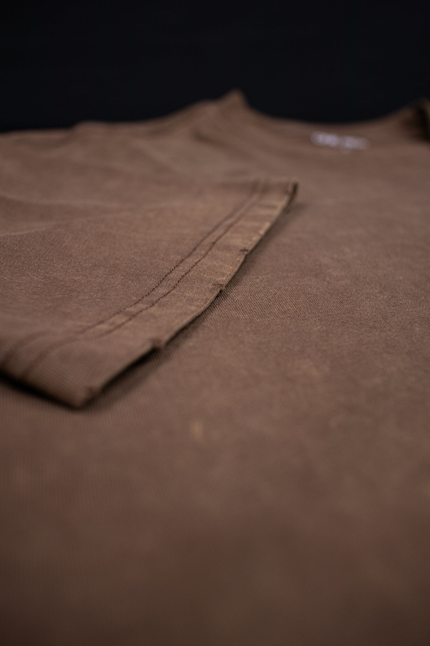 Brown Washed Oversized Tee