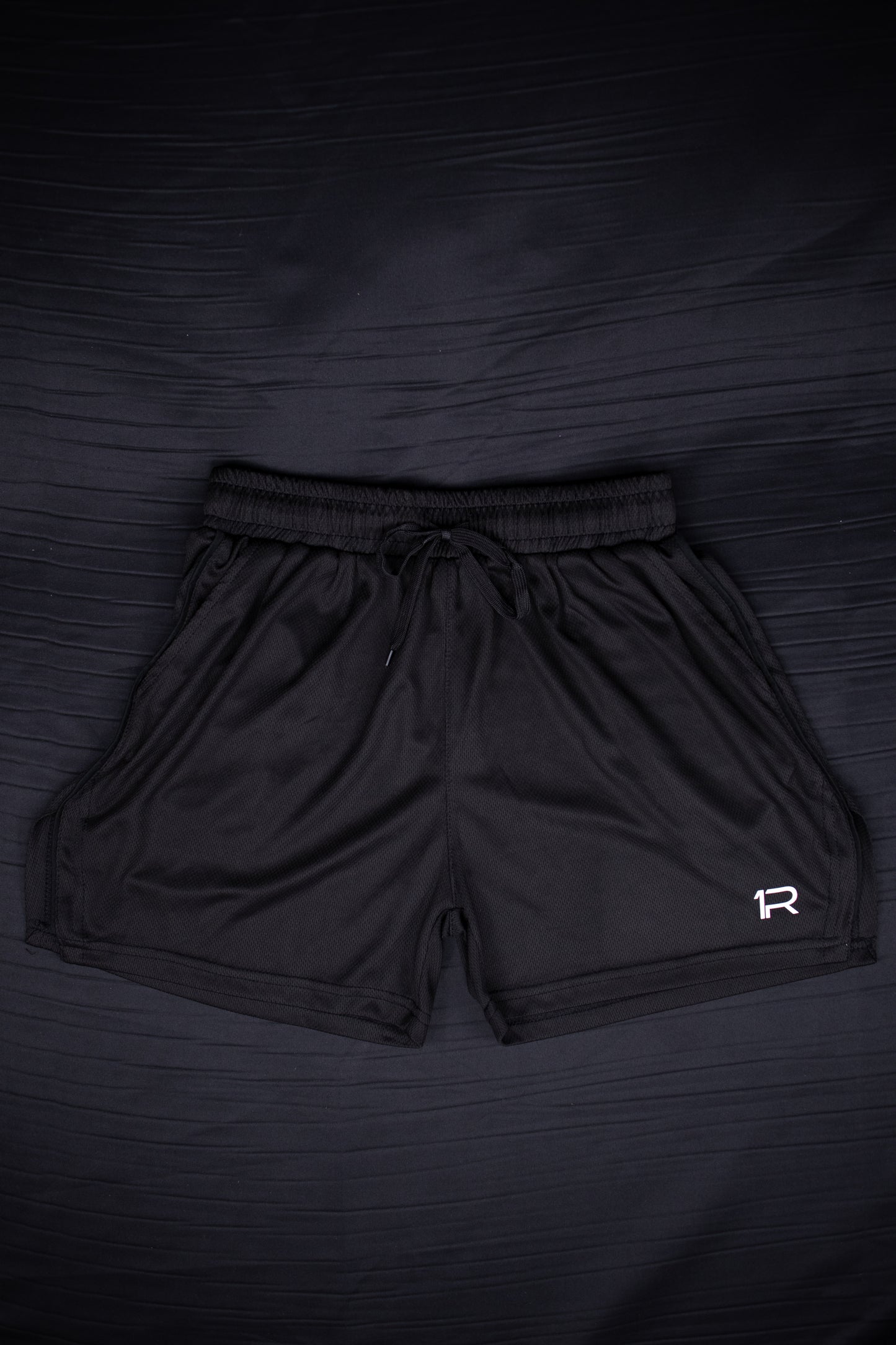 Black Mesh Shorts