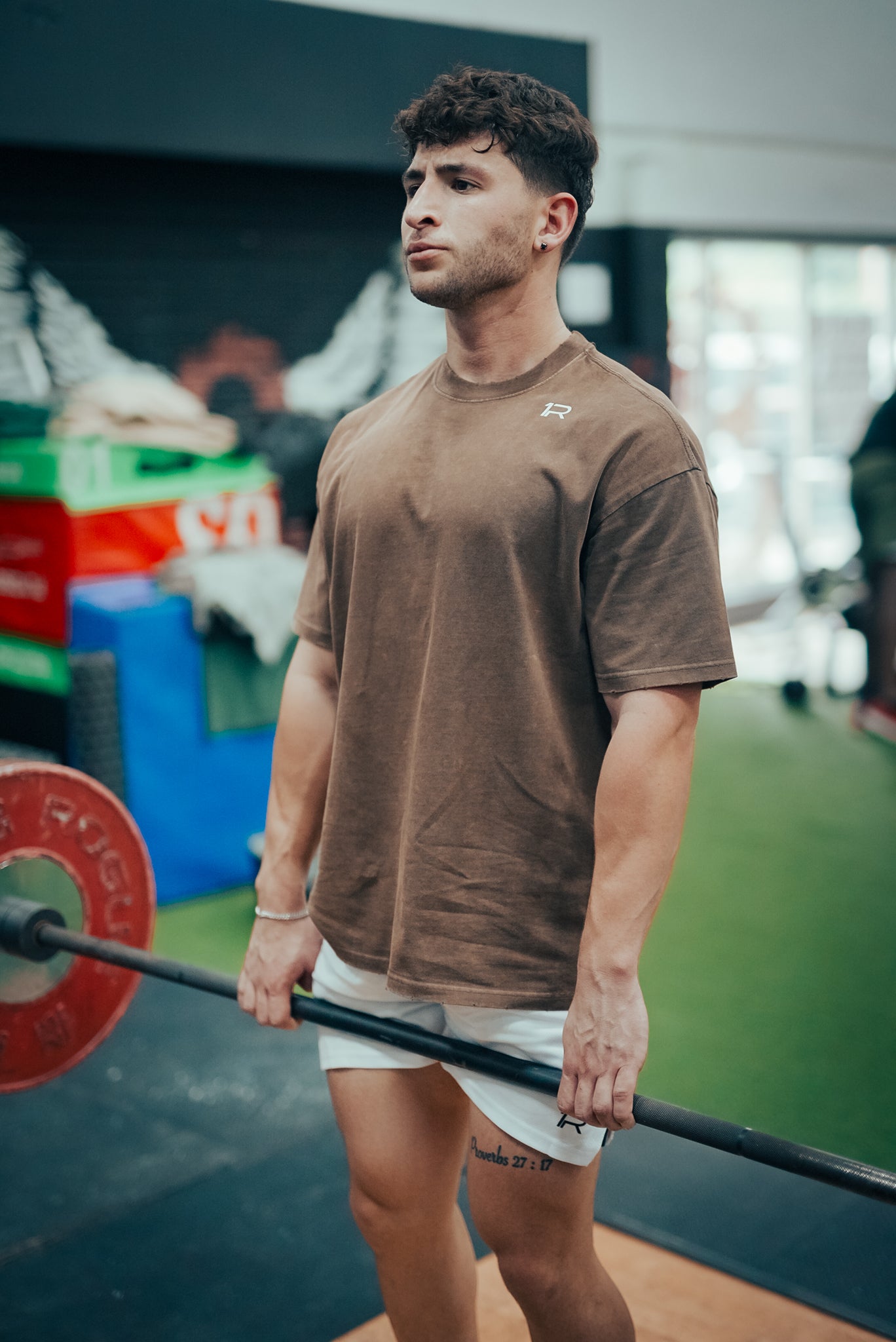 Brown Washed Oversized Tee