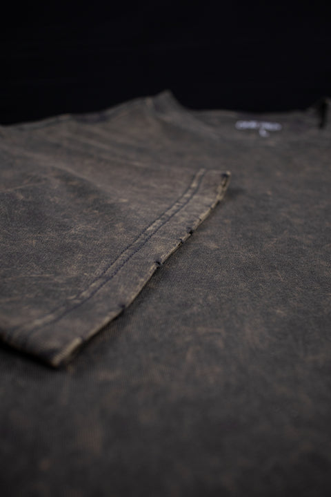 Brown Washed Vintage Oversized Tee