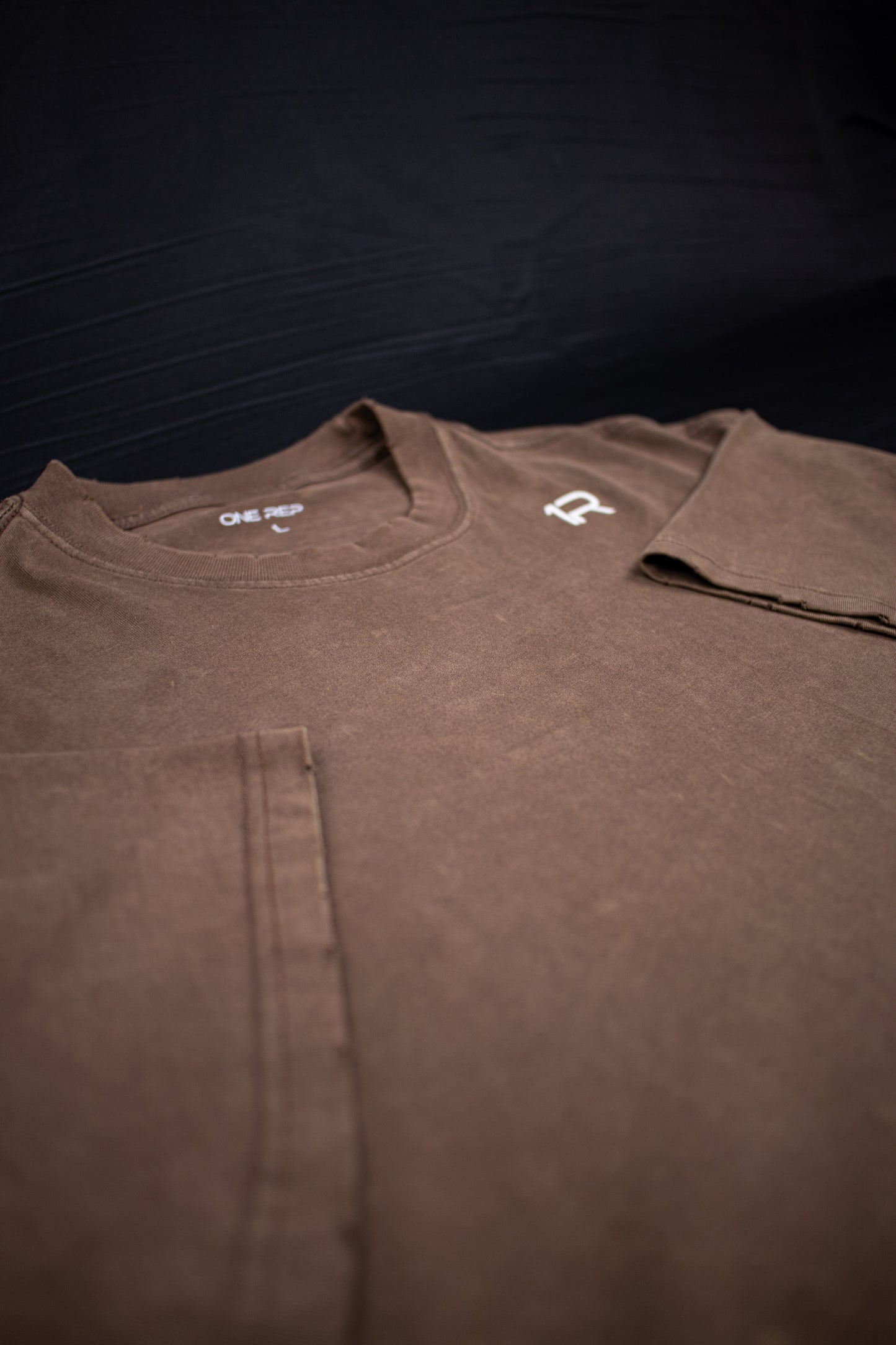 Brown Washed Oversized Tee