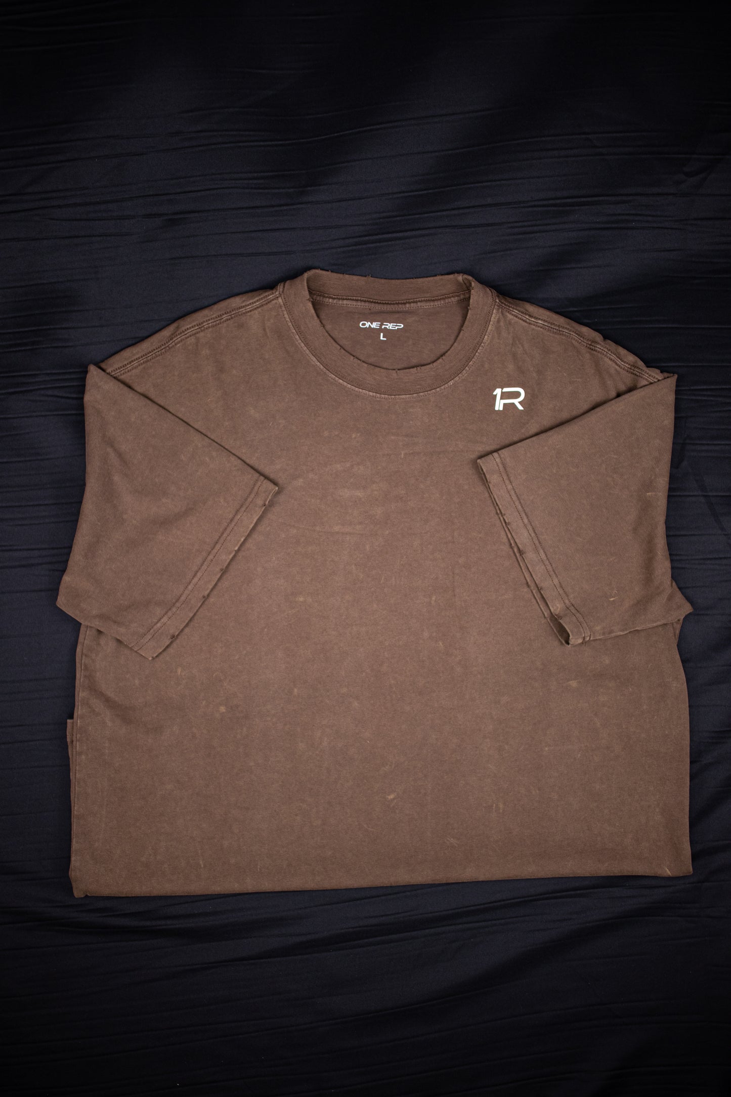 Brown Washed Oversized Tee