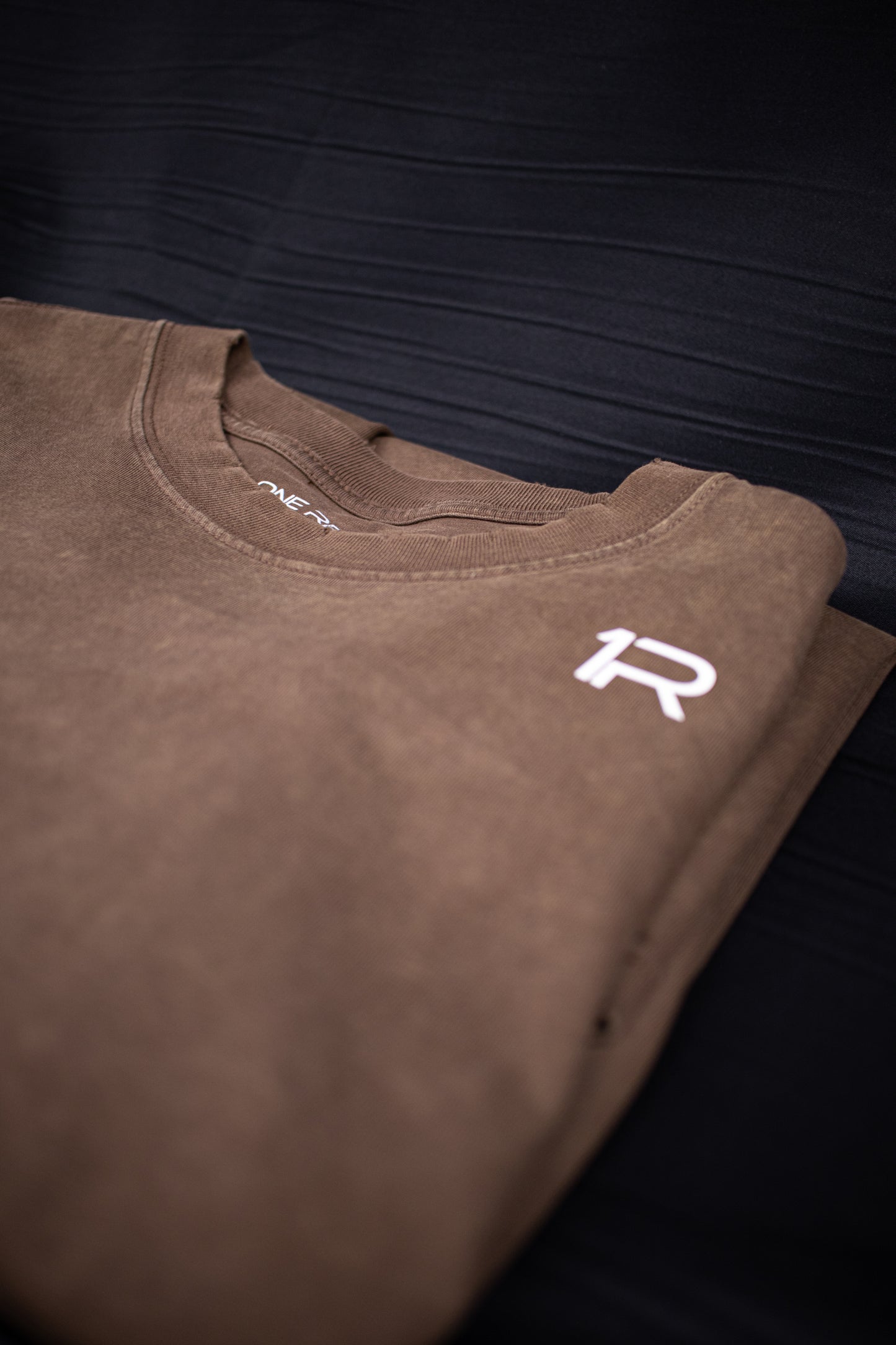 Brown Washed Oversized Tee