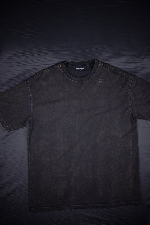 Black Washed Vintage Oversized Tee