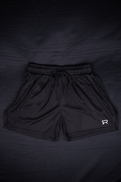 Black Mesh Shorts