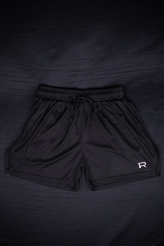 Black Mesh Shorts