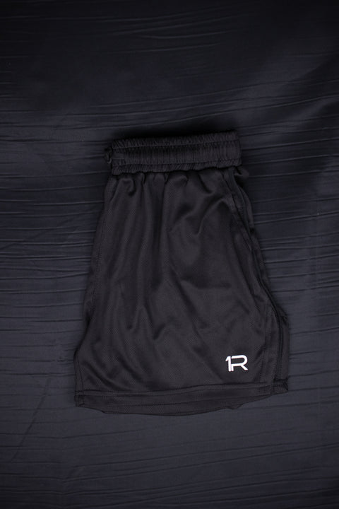 Black Mesh Shorts